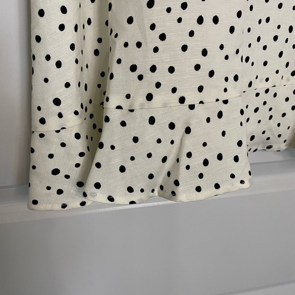 LOFT Dotted Tie Back flare dress - Picture 7 of 8